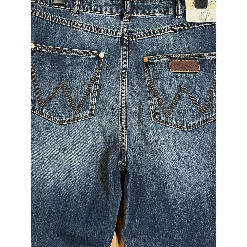 Vintage Wrangler Jeans 27x26 USA Blue Pants Cowboy Western Denim - Picture 4 of 10